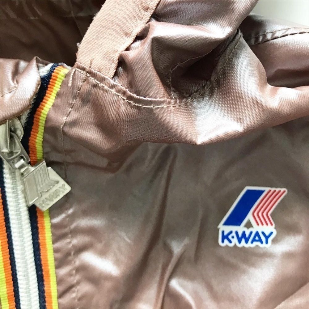Kway Kids Klassic  iridescent bronze hooded Windbreaker jacket  4Y - Picture 3 of 7